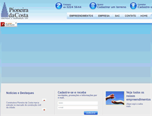 Tablet Screenshot of pioneiradacosta.com.br